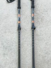 Set of Cascade Mountain tech Trekking Poles 100-135CM Orange Black .. 6Y