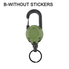 Efficient Key Management with 60cm Retractable Keychain and Robust Spring Hook