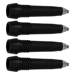 4 PCS Walking Stick Tip Black Tungsten Steel Replacement Tips Hiking Trekking