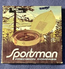 Vintage UNCLE MIKE’S PRECISION COMPASS- Original Box- Works