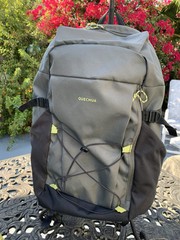 Decathlon Quechua Forclaz Symbium 70+10L Hiking Backpack Black/Green Adjustable