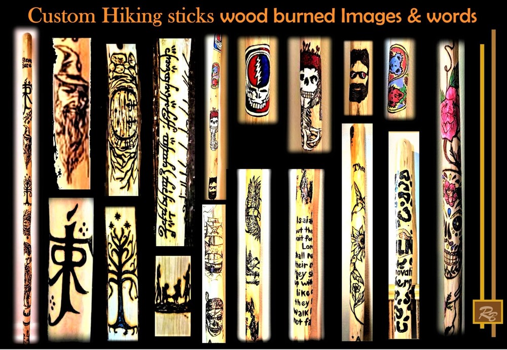 Custom Hiking stick, unique, personalized hiking sticks, hand created 