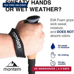 Montem Ultra Strong Trekking, Walking, and Hiking Poles – Collapsible, Lightweig