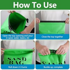 RunNico 500D Sand Anchor for Small Boats,2 in 1 PWC Jet Ski Green-2pcs-20L