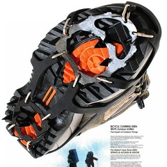 18 Teeth Steel Ice Gripper Spikes for Hiking For Shoes Snow Climbing Traction