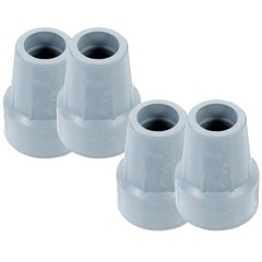 4Pcs Non Slip Rubber Feet Durable Protective Pole Tips for Trekking Crutches