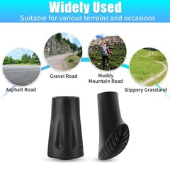 12 Pack Nordic Walking Poles Rubber Buffer, Non Slip Hiking Poles Rubber Puff…