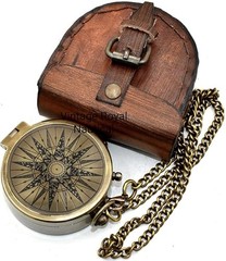 Military Compass for Hiking and Survival- Waterproof Brass Nautical Pocket