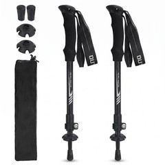 Lightweight Collapsible Hiking Poles – 7075 Aluminum Trekking Sticks, EVA Grip,