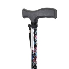 Folding Cane, 5-Level Adjustable Height, Walking Stick Lightweight Floral