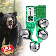 JIUSAIRUI Bear Bells Hiking Safety Green