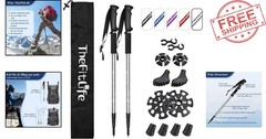 Telescopic Hiking Poles – Ultralight, Anti-Shock, Perfect for Travel – 2 Sticks