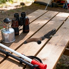 Hiking Pole Handle: Cork Grip with Wrist Strap – Ergonomic Replacement Handle –