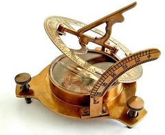 4 Inch Vintage Marine Antique Look Sundial Compass For Vastu & Collectibles Gift