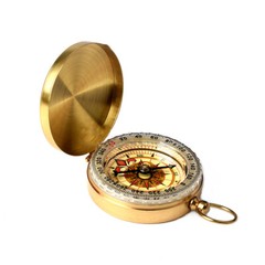 Brass Compass Camping Maps Classical Hiking Survival Tool Glow in the Dark