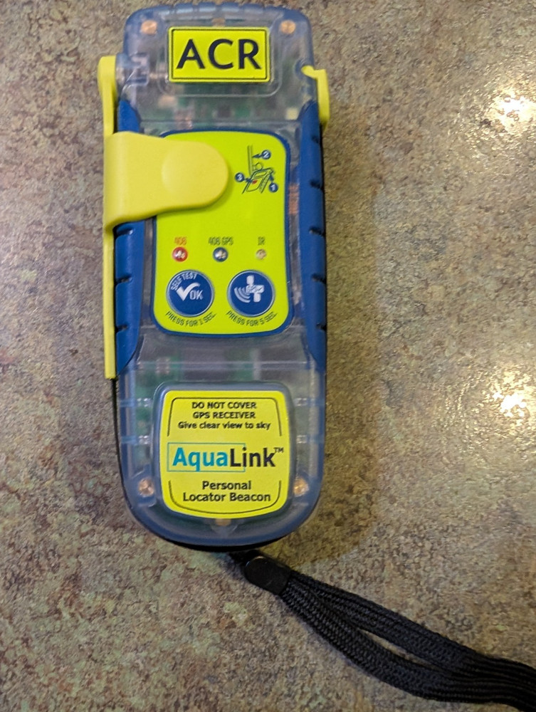 ACR AquaLink Personal Locator Beacon GPS Receiver 6″ See VIDEO ~ Untested