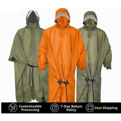 3in1 Waterproof Hiking Rain Jacket with Storage Pouch for Easy Outdoor Use