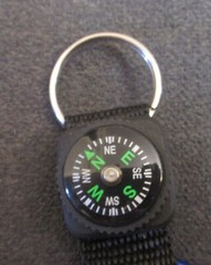 Carabiner w/ Compass Strap, Small Pocket-Sized Waterproof Carabiner – Never Used