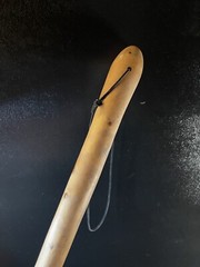 58″ Cedar Wood Twisted Staff Hiking Stick Walking Cane HandMade USA 2001 Vintage