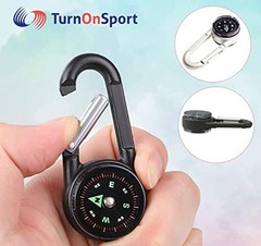 Carabiner Clip On Compass Hiking – Compact Compass Keychain Backpacks | Small