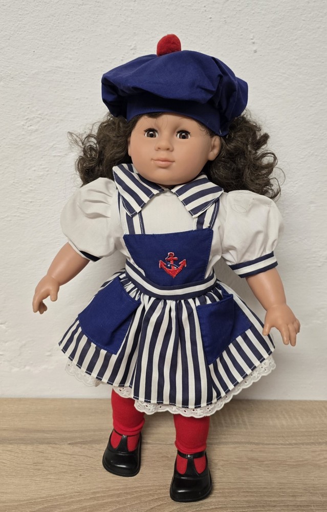 Doll Vinyl Doll Simba 46cm Sleep Eyes Maritime Vintage Excellent Condition