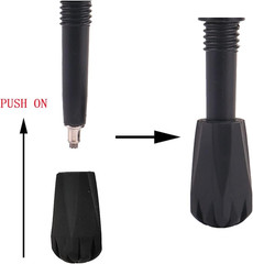 Trekking Pole Accessories Extra Thick and Wear Resisting Rubber Tips Snow Suppor
