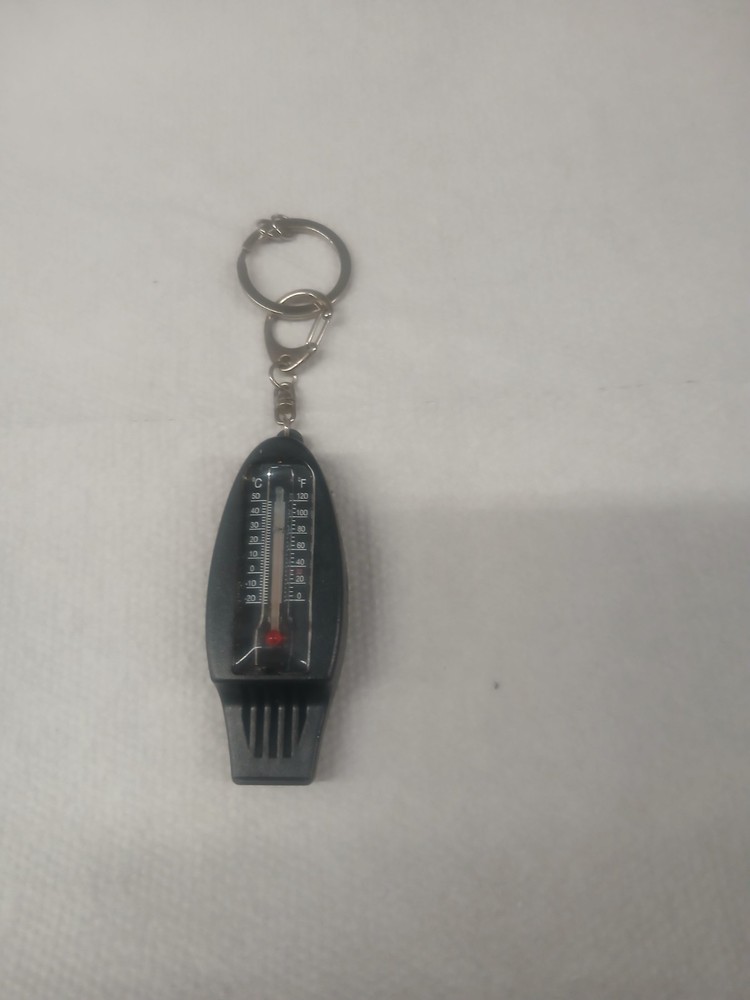 Lightweight Whistle Pocket Compass Temperature gauge key chain
