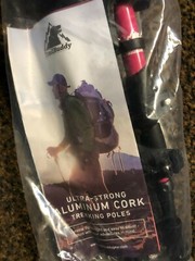 TrailBuddy Trekking Poles 2-pc Pack Adjustable Hiking/Walking Sticks -Berry Pink
