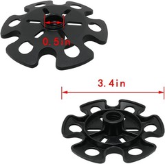 6pcs Universal Rubber Snow & Mud Basket Protectors for Trekking & Ski Poles