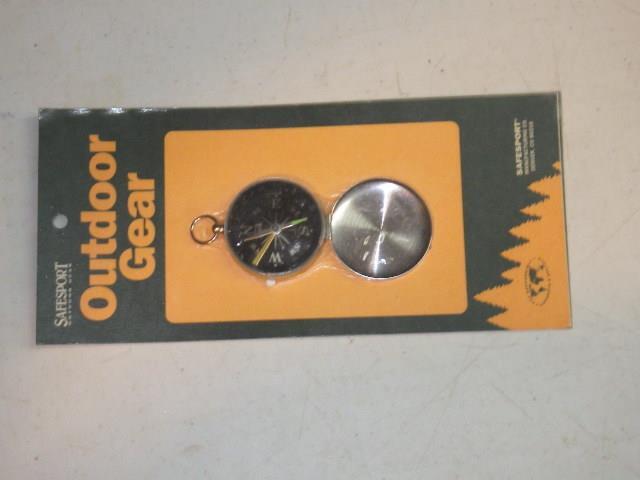 COMPASS SAFE SPORT OUTDOOR GEAR LIDDED COMPASS HIKING GEAR SPORTS USA UNOPENED