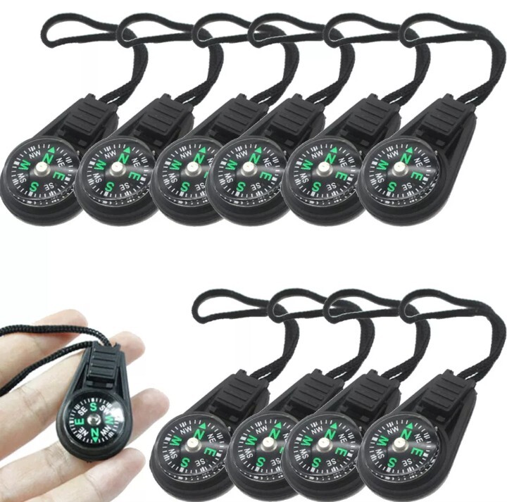 85pcs Mini Pocket Compasses Keychain Survival Gear Outdoor Camping Equipment A
