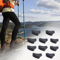 10Pcs Walking Pole Tips,Trekking Stick Tips Non Slip Protector Boot Tips Rubber