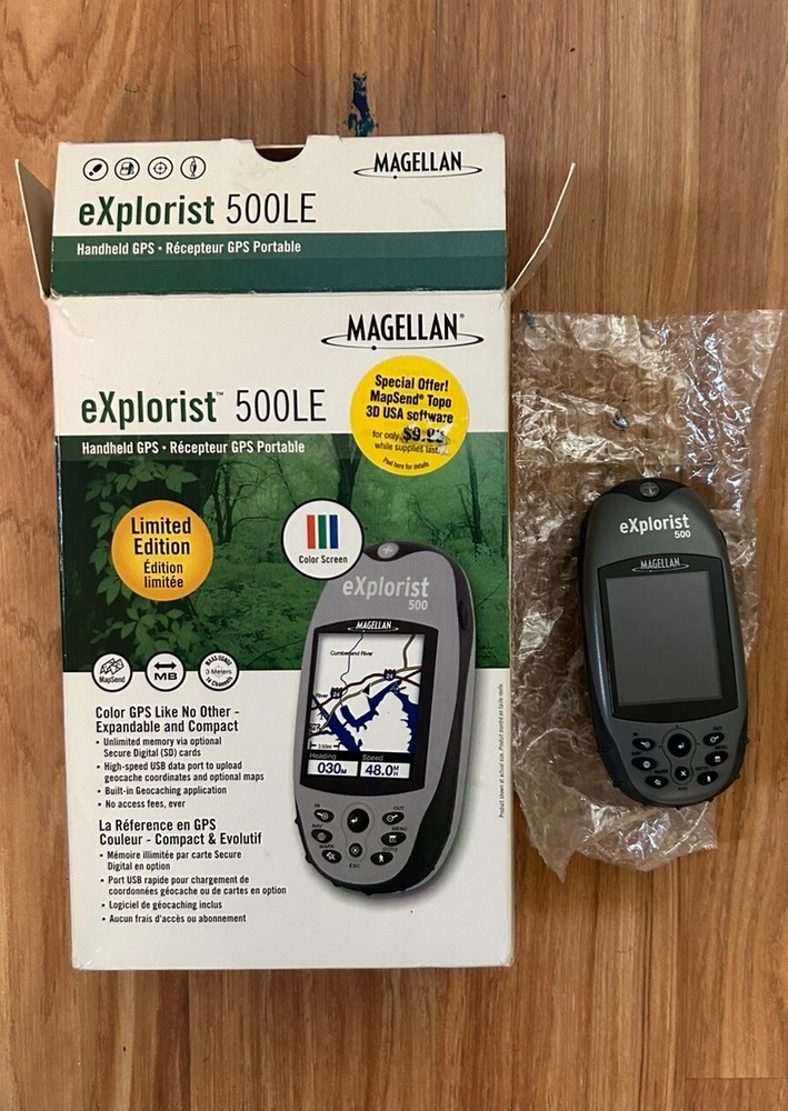 Magellan eXplorist 500LE Handheld GPS Portable Geocaching Hiking Boating