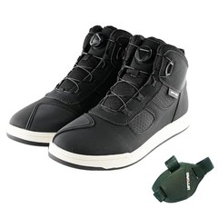 Men’s Motorcycle Boots Rider Racing Hiking Trekking Outdoor 12 Hw009 All Black