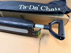STEP2GOLD Ta-Da Chair Series 2, Portable Trekking Hiking Pole in Black, 34″