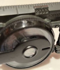 WOOLRICH ENGINEER LENSATIC COMPASS W/Instructions FOLDING FIELD Black Hard Case