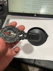 RARE BRUNTON POCKET COMPASS MADE IN USA TRANSIT 9050