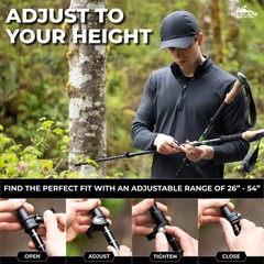 Trekking Poles – Aluminum Hiking Walking Sticks with Adjustable Locks Expanda…