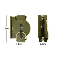 Multi-functional Portable Compass Phosphorescent Lensatic Compass for Hiking