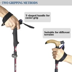 Adjustable 36″-43.3″ Collapsible Walking Cane with Travel Bag – 2 Pack