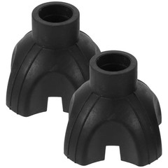 2Pcs Durable Tpr Cane Tips Non Slip 4 Prong Walking Cane Accessories Black