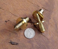JWL Two (2) Solid Brass Connectors Couplers (1/2″ x 13) to split Canes in two