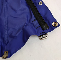 Chouinard Gators Vintage Blue Size M w/ Zippers, Snaps, and Buckles *Z5571