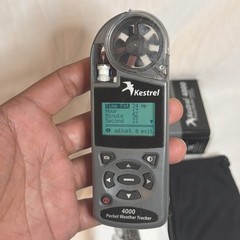 Kestrel 4000 Pocket Weather Tracker Wind Meter Anemometer w/ Case Lanyard Manual