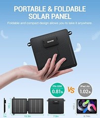 Portable Solar Charger (5V/2A Max), Small Foldable Solar Panel with USB-C 10W