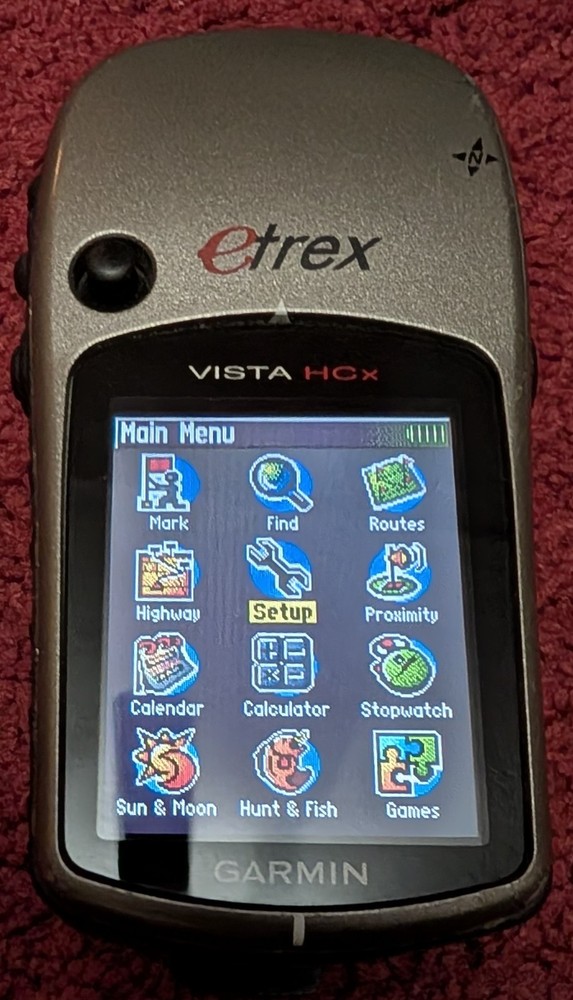 Garmin eTrex Vista HCx Personal Navigator Handheld GPS with Accessories