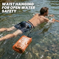 Dry Bag Waterproof, Roll Top Small Waterproof Backpack Floating 10L Orange