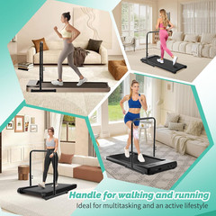 Adjustable 25″ Wide Handle Bar for Walking Pad with Phone Holder & Stability Fee