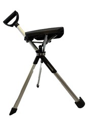 STEP2GOLD TaDa Chair Series 2 Hiking Pole Cane Seat Black Carrying Case Trekking