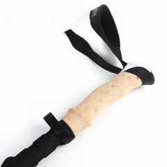 Foldable Hiking Stick Aluminum Alloy Cane, Cork Handle, Suitable for Hiking